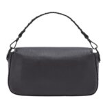 FENDI REGULAR BAGUETTE BLACK SELLERIA BAG WITH 590 HAND-SEWN TOPSTITCHES