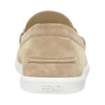 FENDI O LOCK LIGHT SUEDE LOAFERS