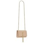 SAINT LAURENT KATE SMALL TASSEL IN CROCODILE-EMBOSSED LEATHER