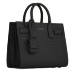 SAINT LAURENT SAC DE JOUR IN CROCODILE EMBOSSED LEATHER NANO