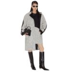 FENDI WHITE CHECK WOOL MINI SKIRT