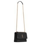 SAINT LAURENT SUNSET MEDIUM IN CROCODILE EMBOSSED LEATHER