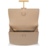 TOM FORD GRAIN LEATHER TARA MINI CROSSBODY LIGHT BEIGE