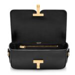 TOM FORD SMOOTH LEATHER WALLIS EAST WEST SHOULDER BAG BLACK