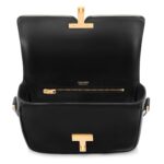 TOM FORD SMOOTH LEATHER WALLIS SMALL SHOULDER BAG BLACK