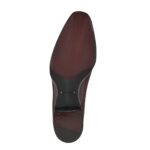 TOM FORD BURNISHED LEATHER ELKAN TWISTED BAND LOAFER OXBLOOD
