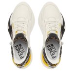 FENDI FLOW SNEAKERS LEATHER LOW-TOPS
