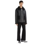 FENDI BLACK NYLON WINDBREAKER JACKET