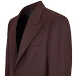 FENDI JACKET BURGUNDY WOOL BLAZER