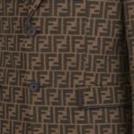 FENDI JACKET FF JACQUARD FABRIC BLAZER