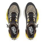 FENDI FLOW SNEAKERS FF LYCRA RUNNING SHOE