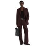 FENDI JACKET BURGUNDY WOOL BLAZER