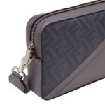 FENDI DIAGONAL CAMERA CASE FF CANVAS BAG