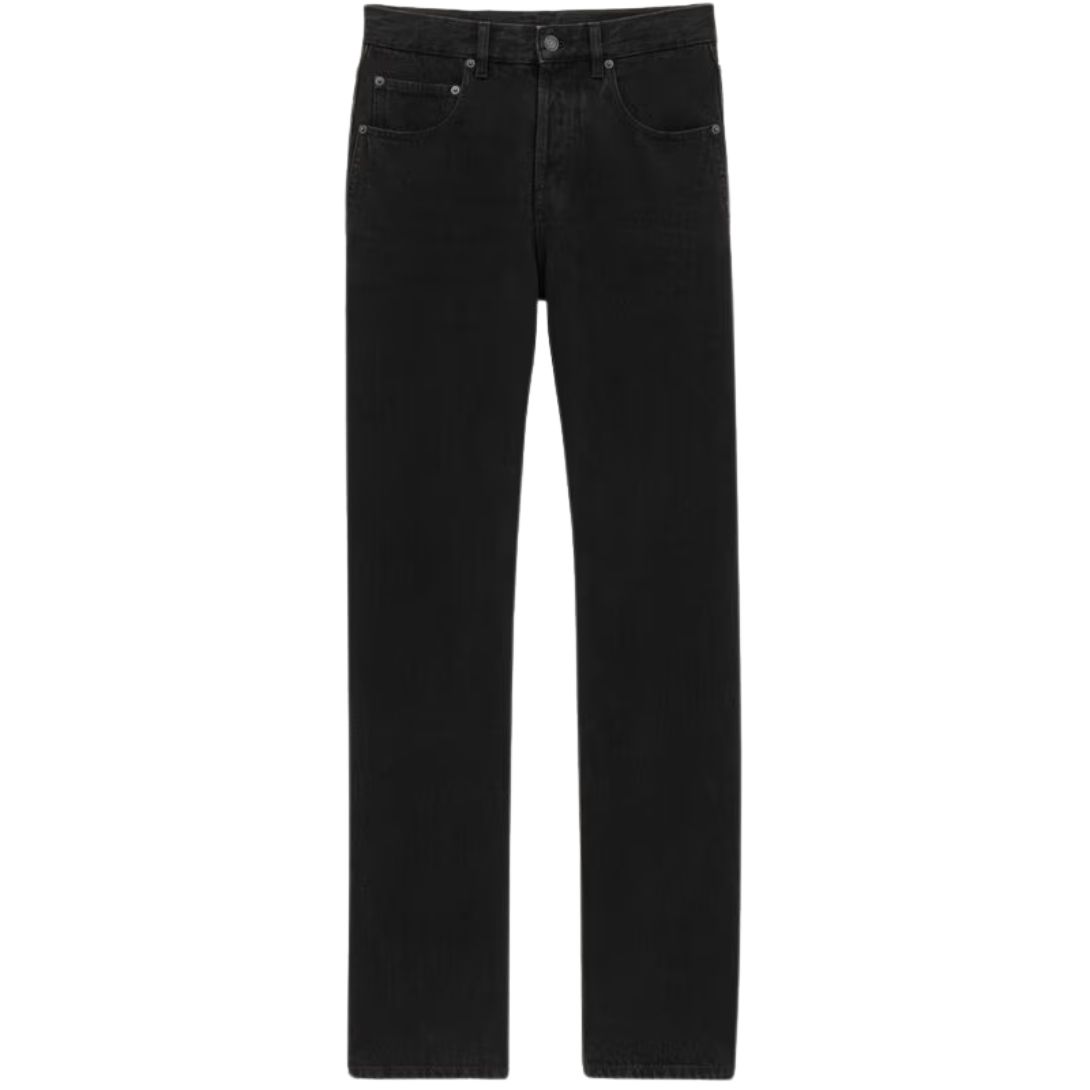 Untitled design SAINT LAURENT BAGGY JEANS IN CARBON BLACK DENIM