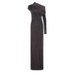 FENDI BLACK KNIT DRESS WITH METALLIC YARN