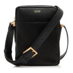 TOM FORD GRAIN LEATHER SMALL MESSENGER POUCH