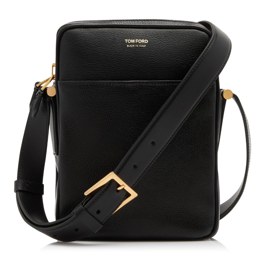 Untitled design (2) TOM FORD GRAIN LEATHER SMALL MESSENGER POUCH