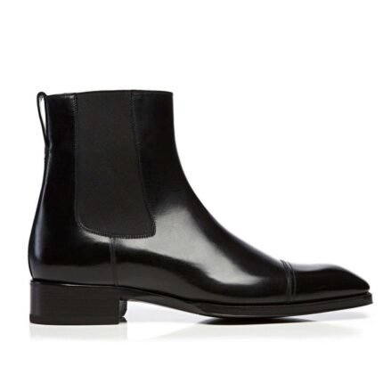 TOM FORD BURNISHED LEATHER GIANNI ANKLE BOOT