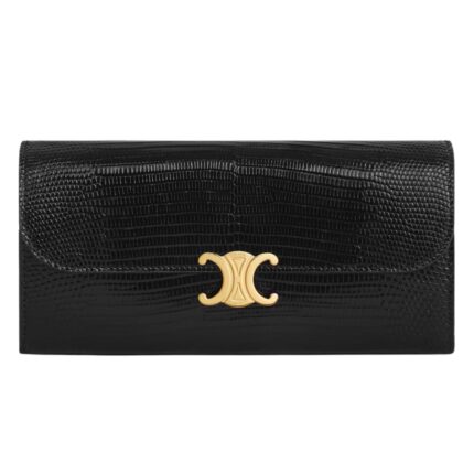 CELINE LARGE WALLET TRIOMPHE IN LIZARD