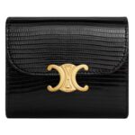 CELINE SMALL FLAP WALLET TRIOMPHE IN LIZARD