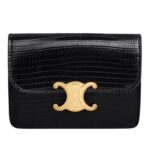 CELINE CARD HOLDER WITH FLAP TRIOMPHE IN LIZARD