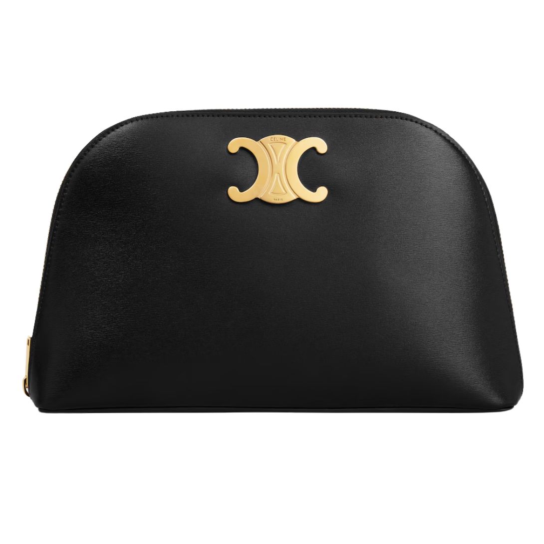 1 CELINE POUCH TRIOMPHE IN SHINY CALFSKIN