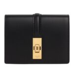 CELINE CARD HOLDER WITH FLAP 16 IN SATINATED CALFSKIN TAN