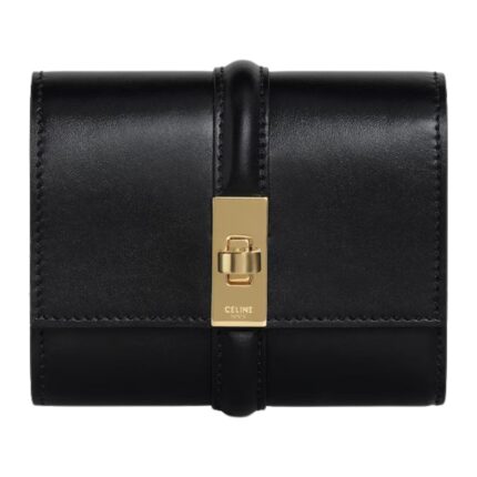 CELINE SMALL TRIFOLD WALLET 16 IN SATINATED CALFSKIN