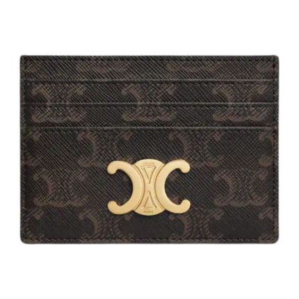 CELINE CARD HOLDER TRIOMPHE IN TRIOMPHE CANVAS