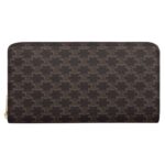 CELINE LARGE ZIPPED WALLET IN TRIOMPHE CANVAS