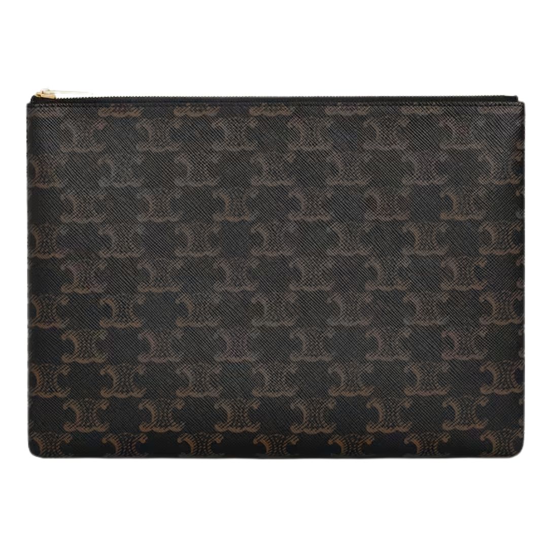 1 CELINE POUCH IN TRIOMPHE CANVAS