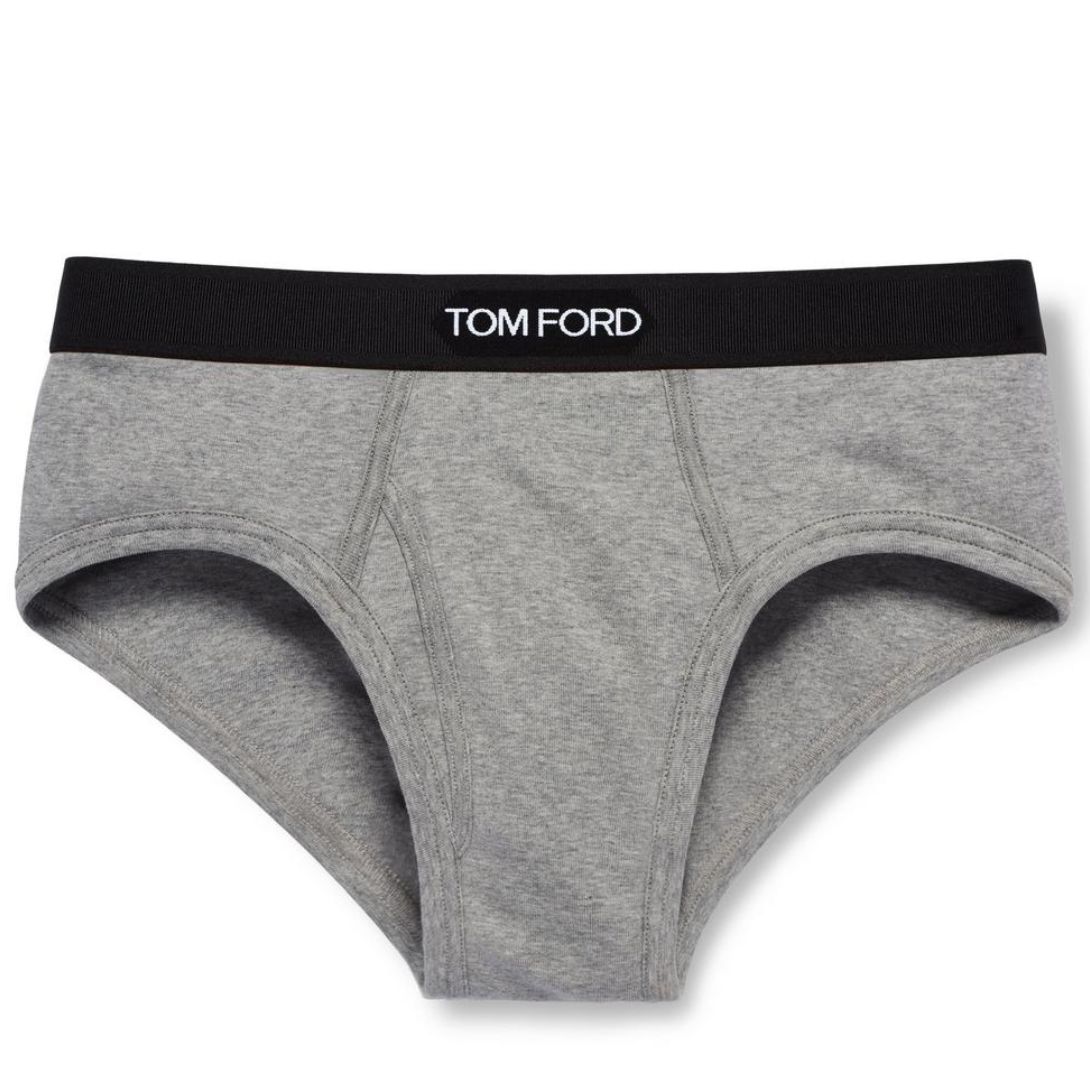 1 TOM FORD COTTON BRIEFS GREY