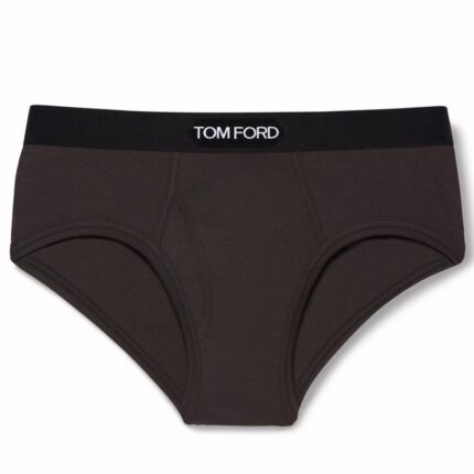 TOM FORD COTTON BRIEFS EBONY