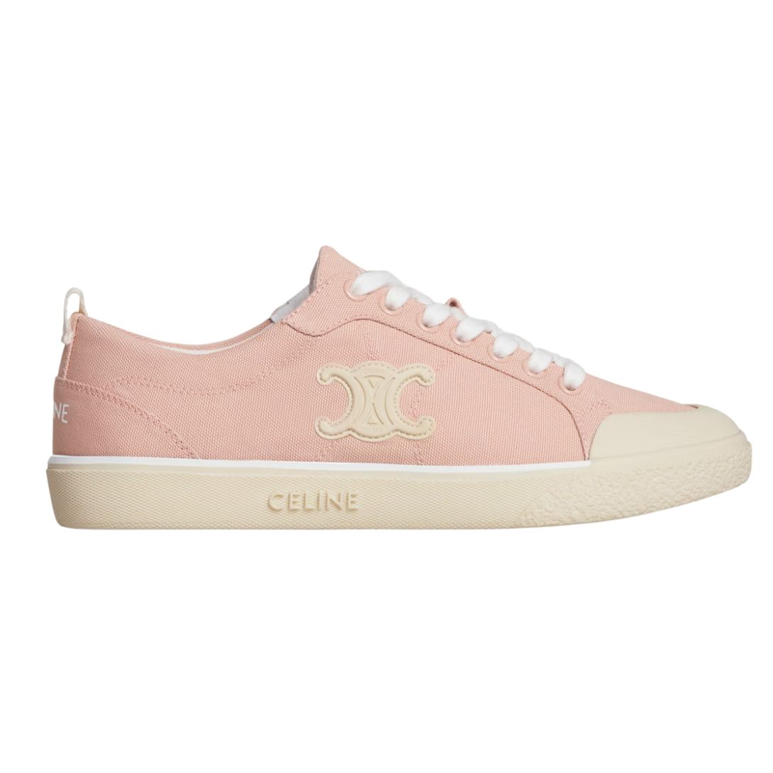 1 CELINE ALAN SNEAKERS WITH TRIOMPHE IN CANVAS ROSEWOOD