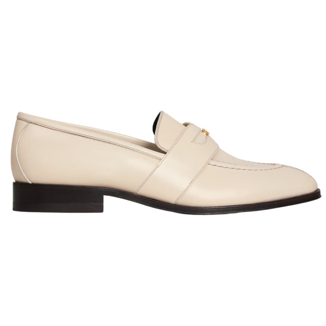 1 CELINE MALAQUAIS TRIOMPHE LOAFER IN POLISHED BULL MILK
