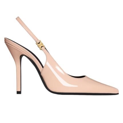 CELINE JUDY TRIOMPHE STILETTO PUMP IN PATENT CALFSKIN BLACK