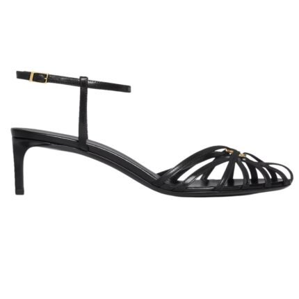 CELINE TRIOMPHE SANDAL IN LAMBSKIN BLACK