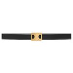 CELINE MEDIUM REVERSIBLE FRAMED TRIOMPHE BELT IN TAURILLON AND LIZARD EMBOSSED CALFSKIN