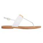CELINE LYMPIA TRIOMPHE THONG IN CALFSKIN TAN