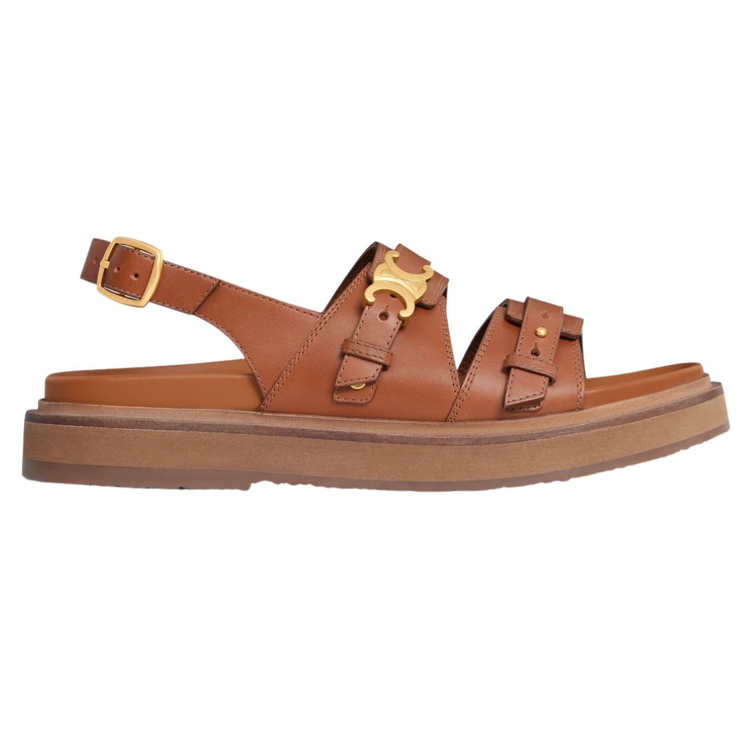 1 CELINE TIPPI TRIOMPHE SANDAL IN CALFSKIN