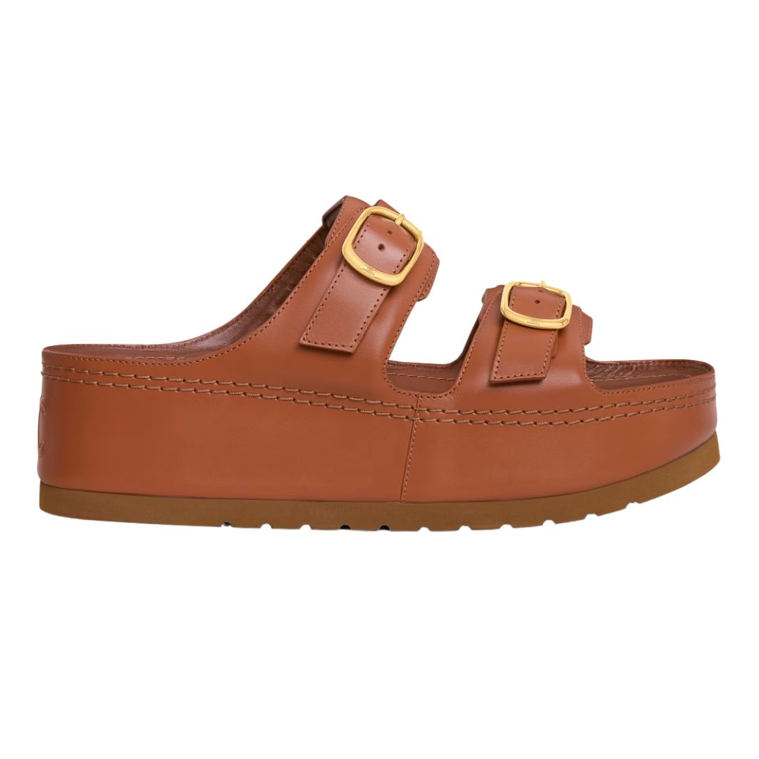 1 CELINE POLLY WEDGE MULE IN CALFSKIN