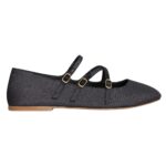 CELINE LES BALLERINES CRISS CROSS BABIES BALLERINA IN LUREX FABRIC