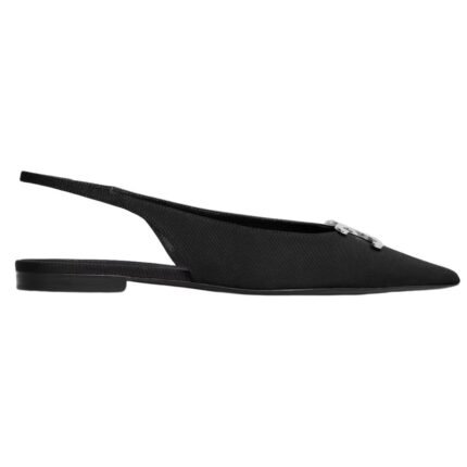 CELINE ALMA TRIOMPHE FLAT SLINGBACK IN GROS GRAIN