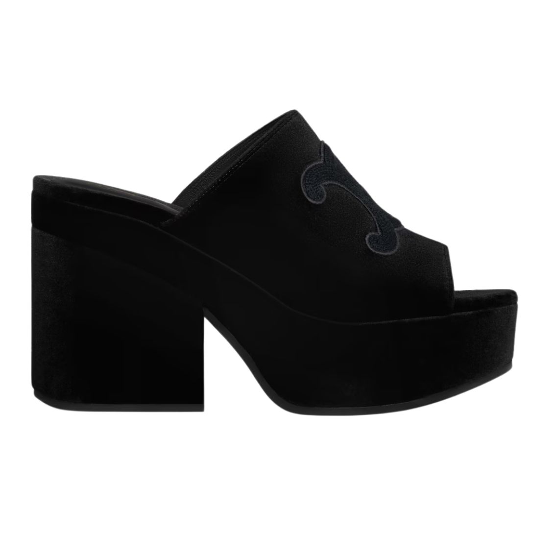 1 CELINE ELENA MULE IN VELVET