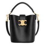 CELINE MINI BUCKET LOUISE IN SMOOTH CALFSKIN ICE BLUE