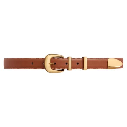 CELINE MEDIUM WESTERN BELT IN NATURAL CALFSKIN