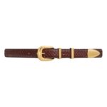 CELINE MEDIUM WESTERN BELT IN PYTHON BROWN