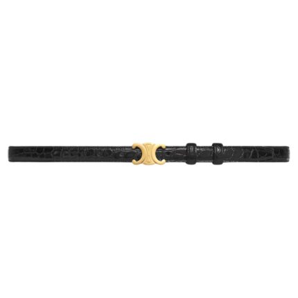 CELINE SMALL TRIOMPHE BELT IN ALLIGATOR