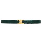 CELINE MEDIUM TRIOMPHE BELT IN LIZARD PASTEL PINK