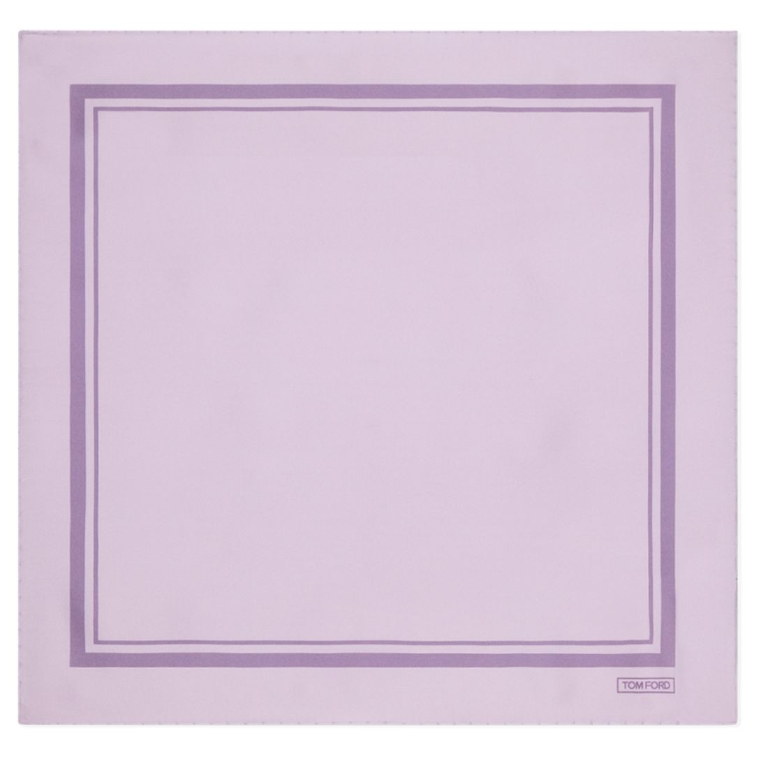 1 TOM FORD TONAL FRAME POCKET SQUARE LILAC